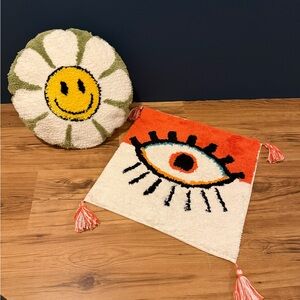 Boho Decorative Daisy Pillow & Eye Tassel Pillow Cover! 🌼